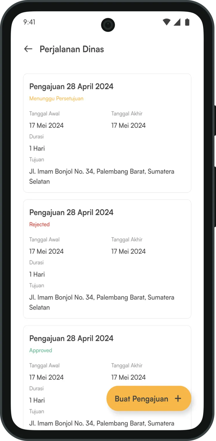 Perjalanan Dinas Page
